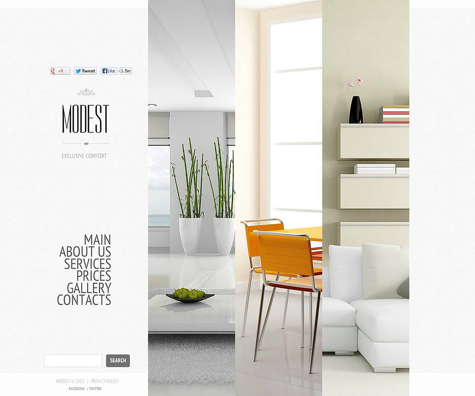 Interior Design Flash CMS Template New Screenshots BIG