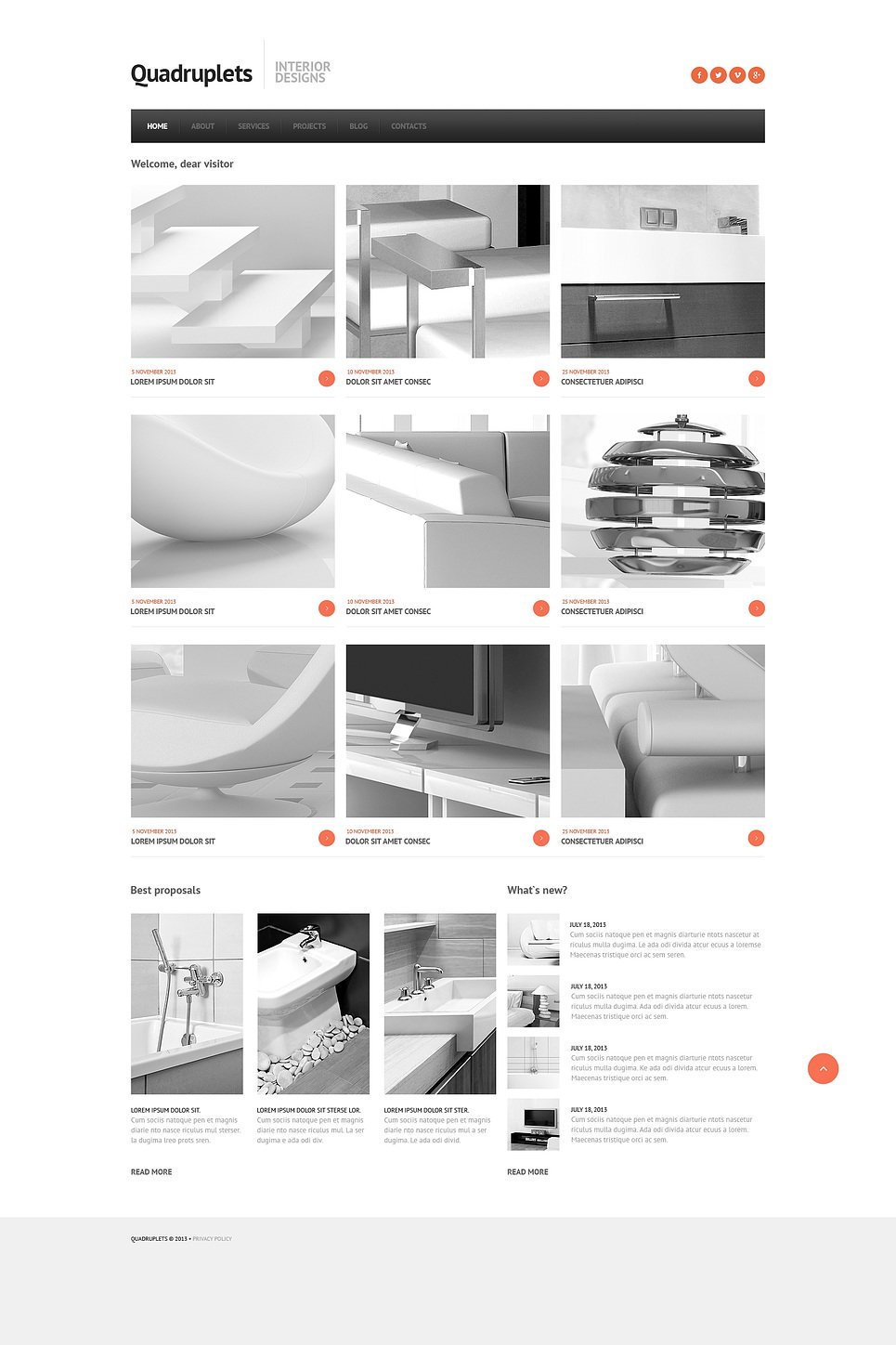 Interior Design Responsive Joomla Template New Screenshots BIG