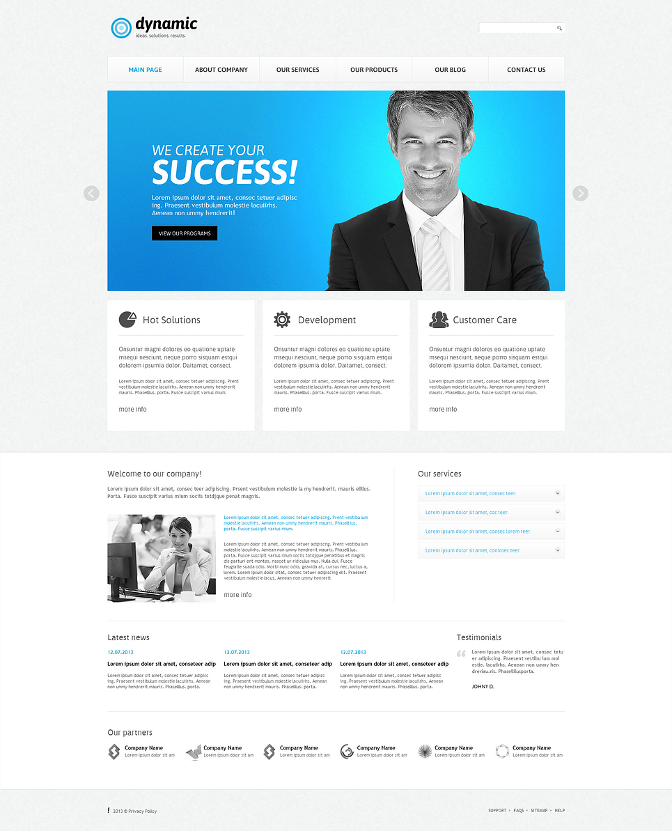 Management Company Responsive Joomla Template New Screenshots BIG