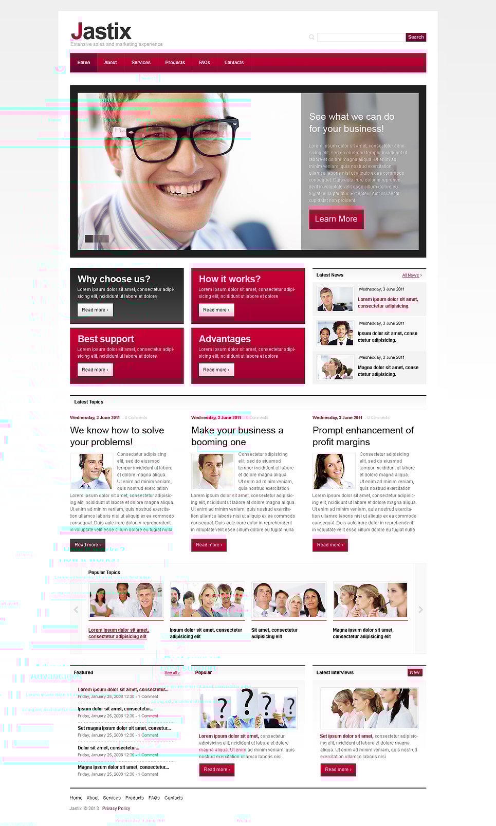 Marketing Agency Responsive Website Template New Screenshots BIG