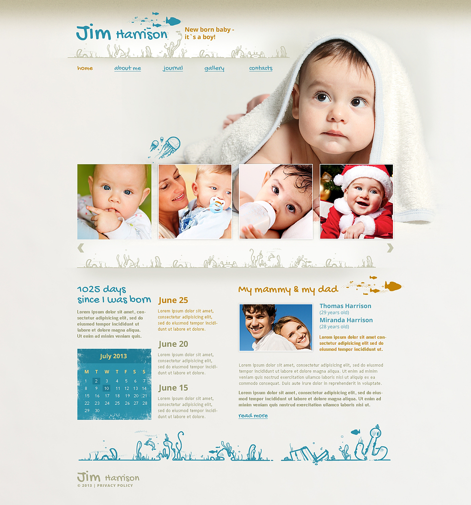 Newborn Responsive Website Template New Screenshots BIG