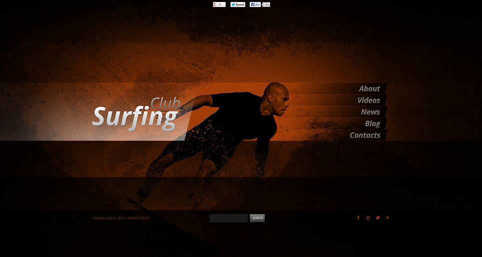 Surfing Flash CMS Template New Screenshots BIG