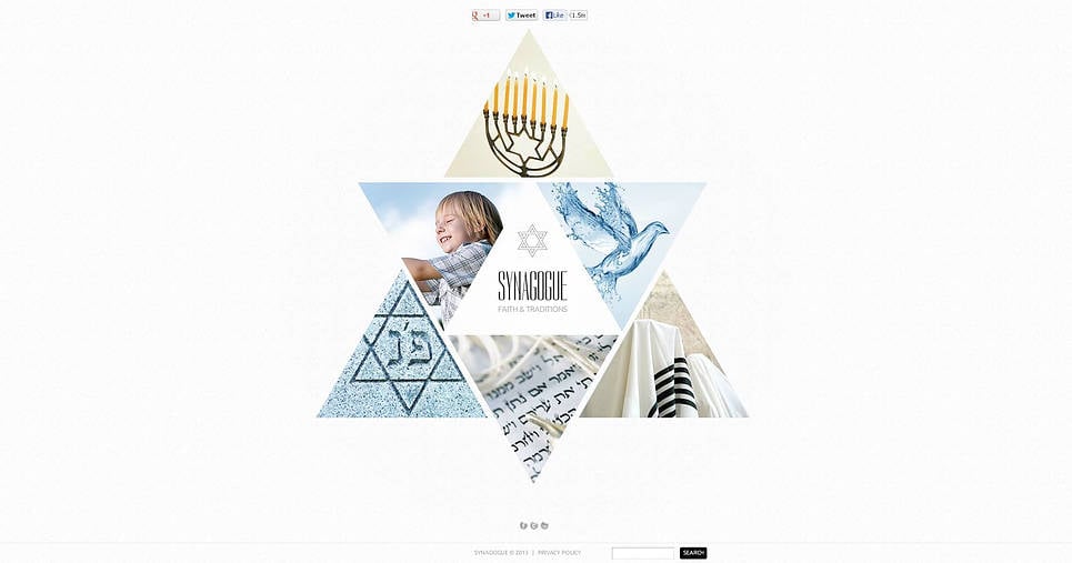 Synagogue Flash CMS Template New Screenshots BIG