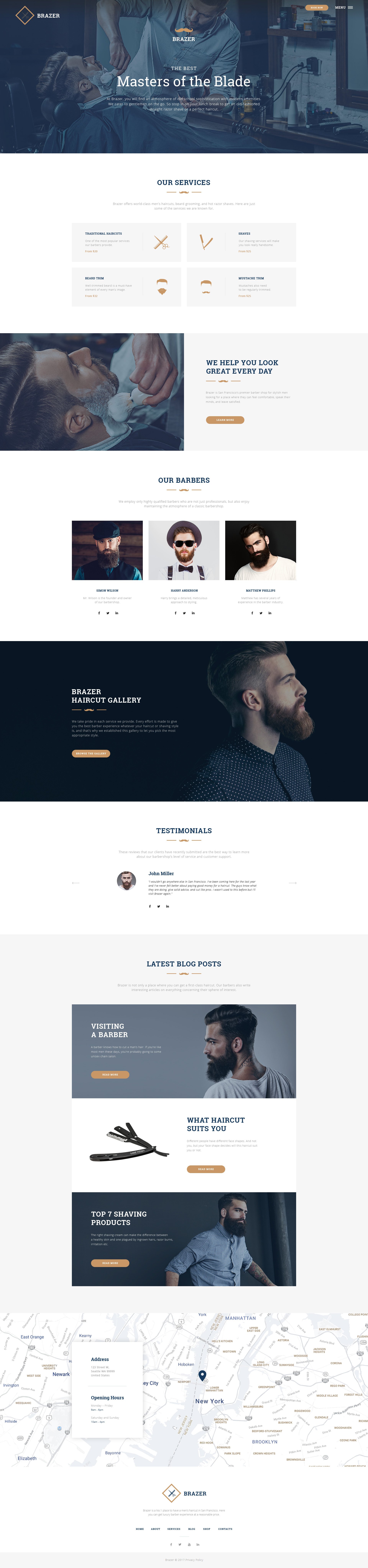 Website Vorlage für Friseursalon #46078 - Screenshot