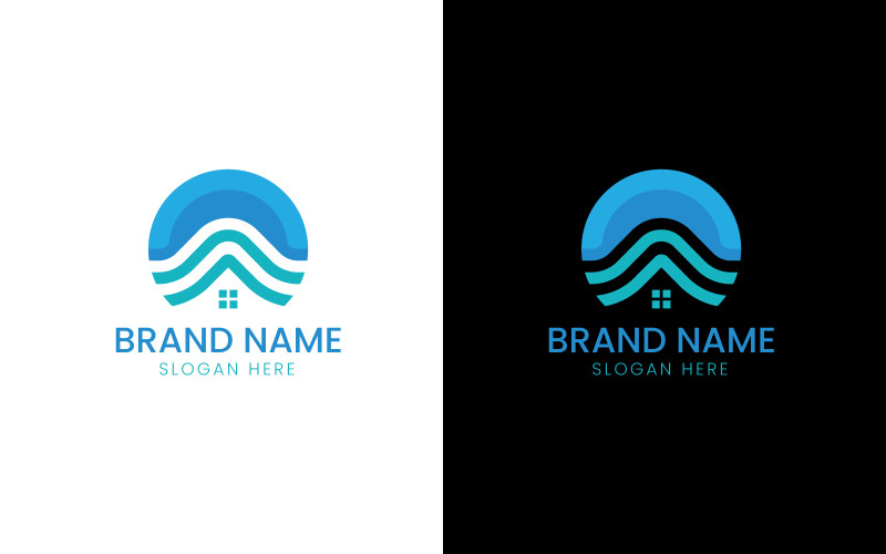Abstract real estate home logo-10-428 Logo Template
