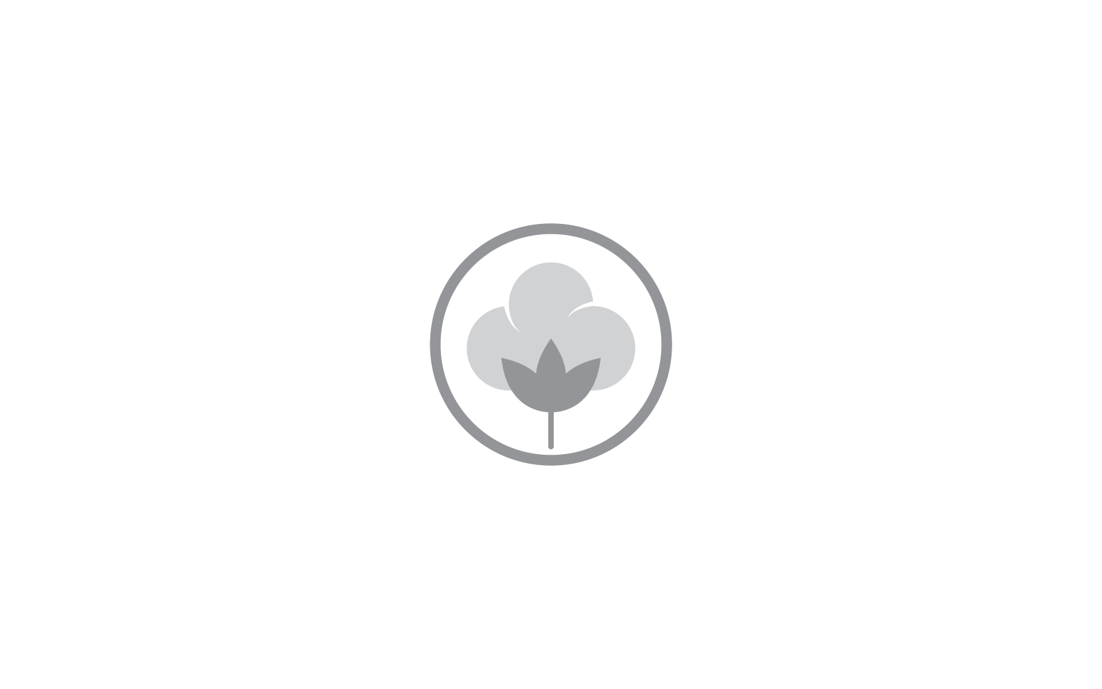 Baumwoll-Logo-Vorlage, Illustration, Vektordesign