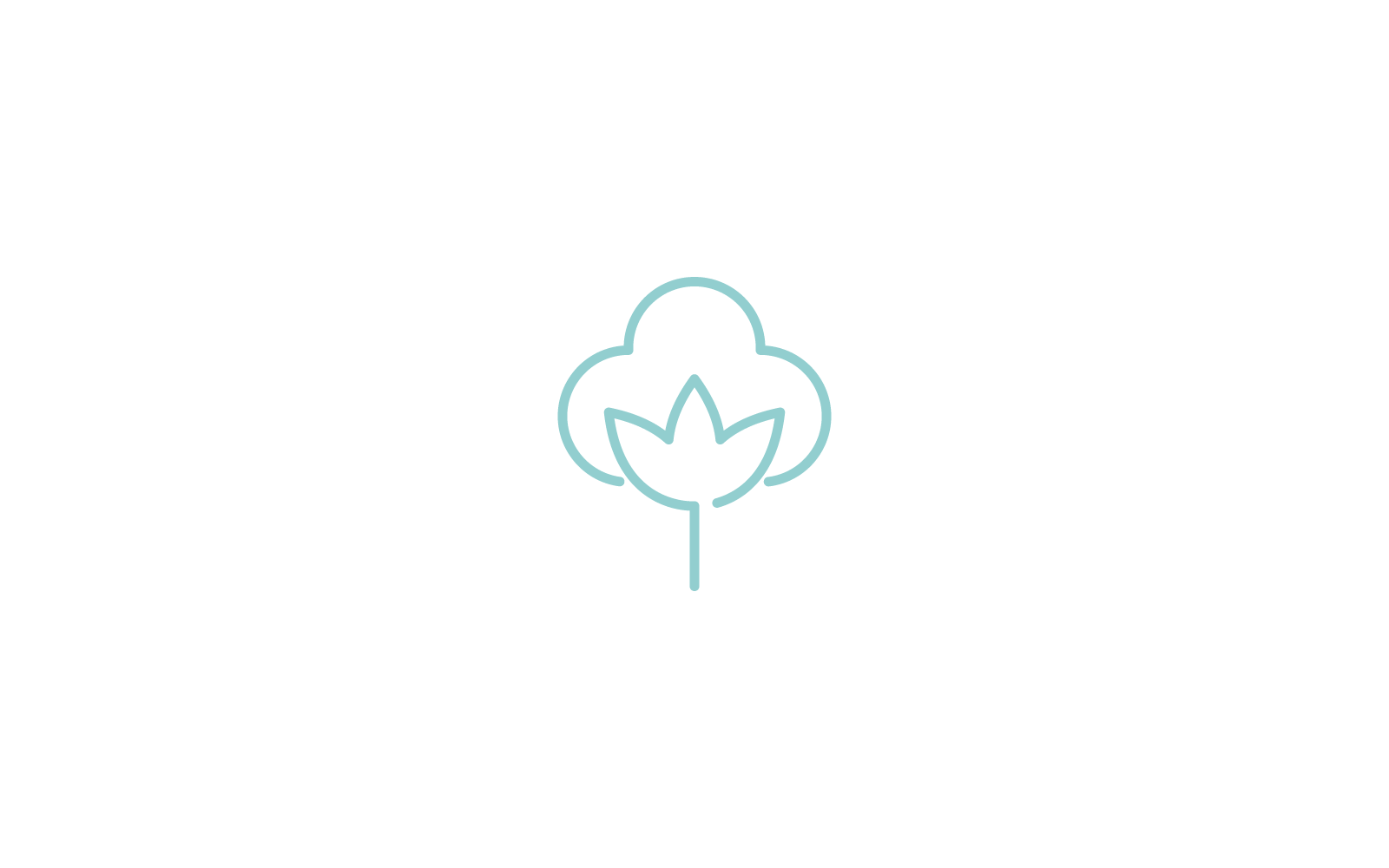 Cotton logo illustration vector flat design