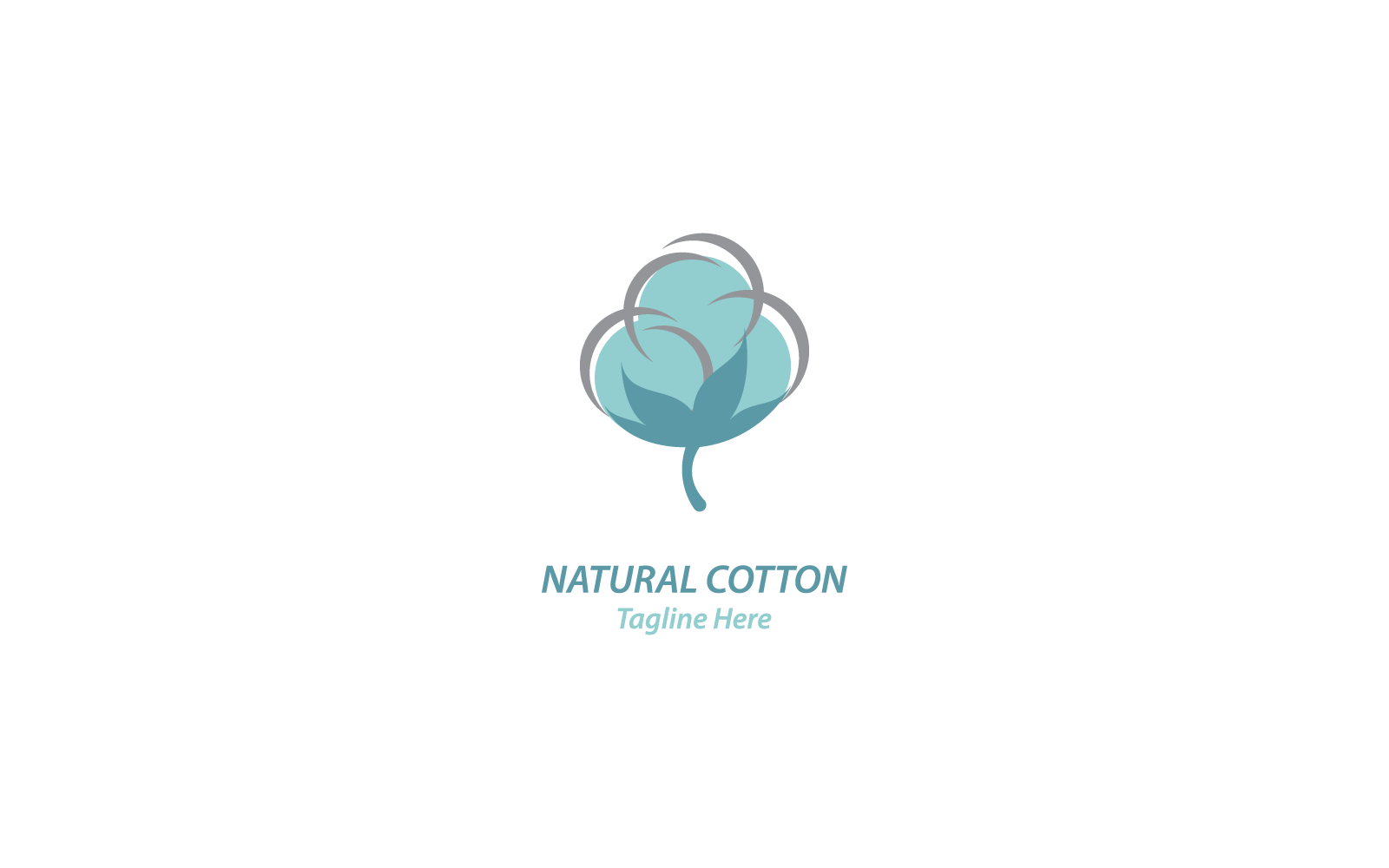 Diseño de icono de ilustración de logotipo de algodón vectorial