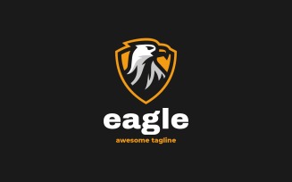 Eagle Mascot Cartoon Logo 01