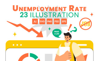 23 Unemployment Rate Illustration