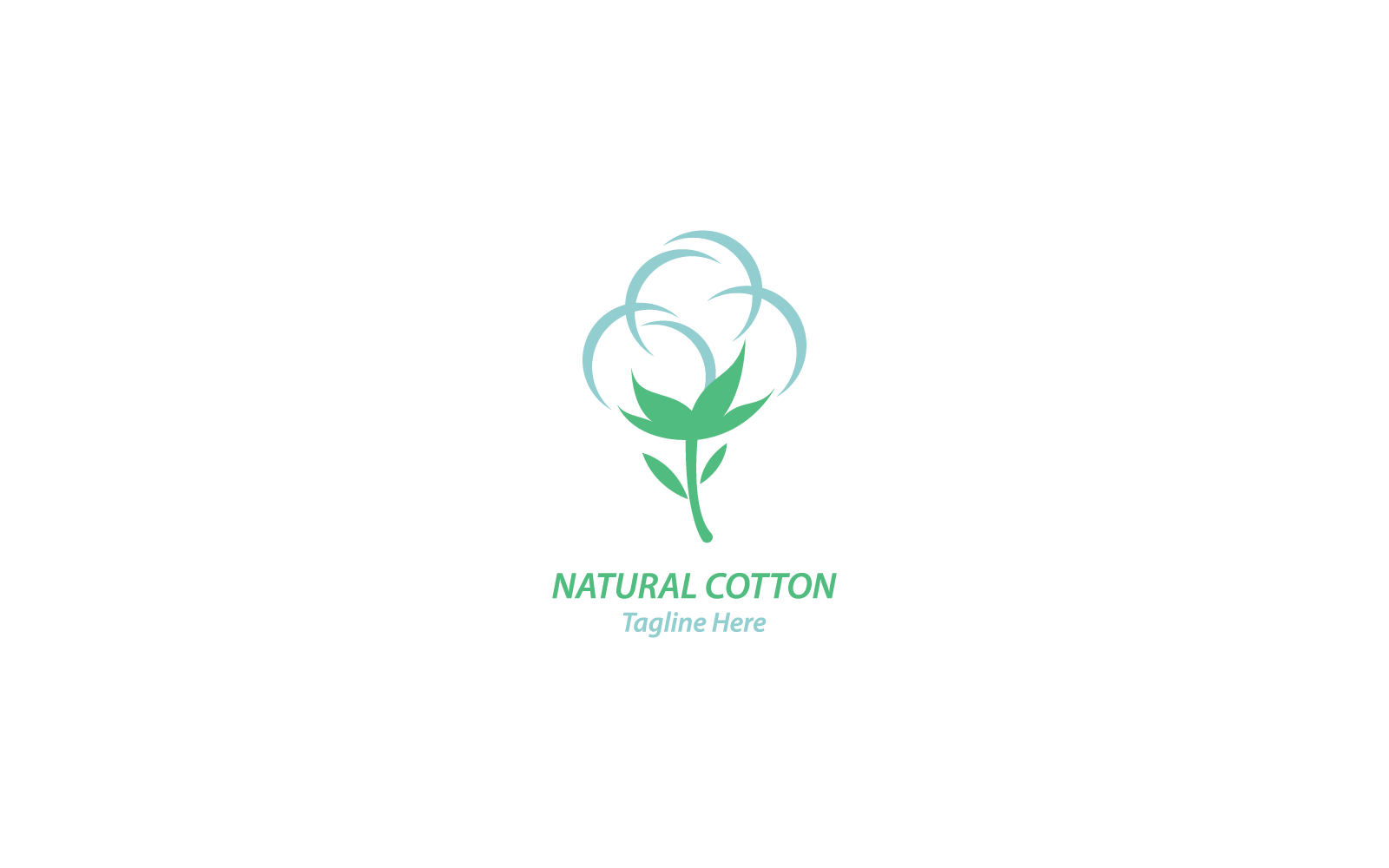 Illustrazione vettoriale del logo del cotone
