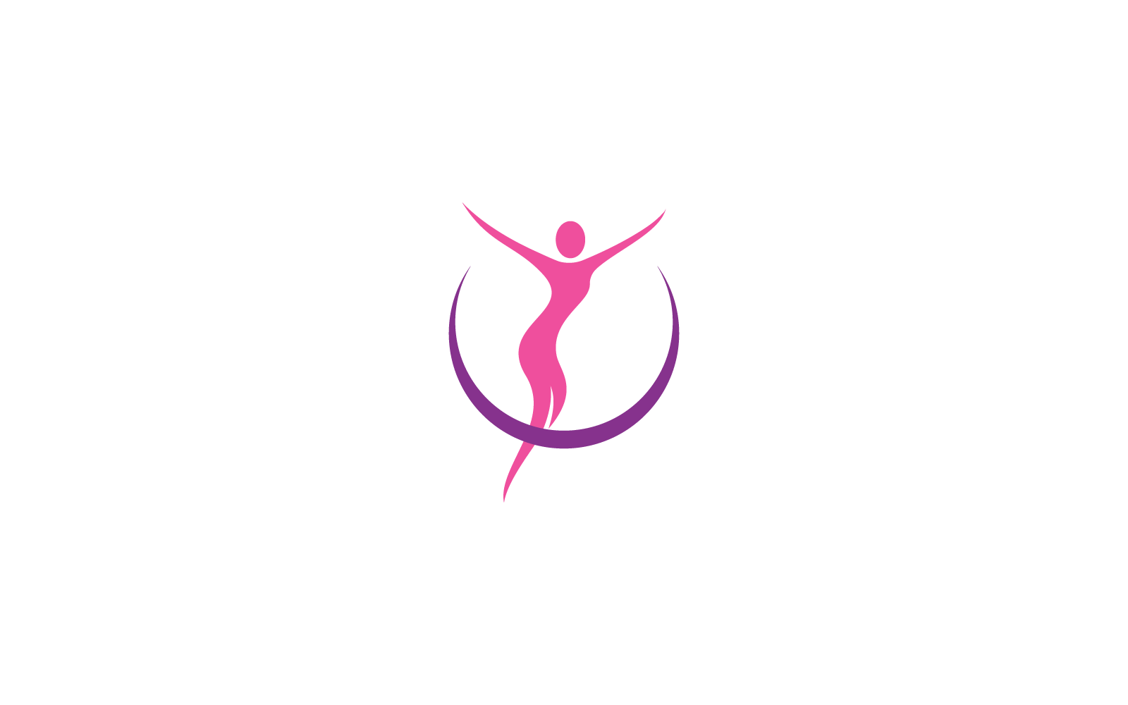 Ilustración vectorial de icono de logotipo de mujer con diseño plano