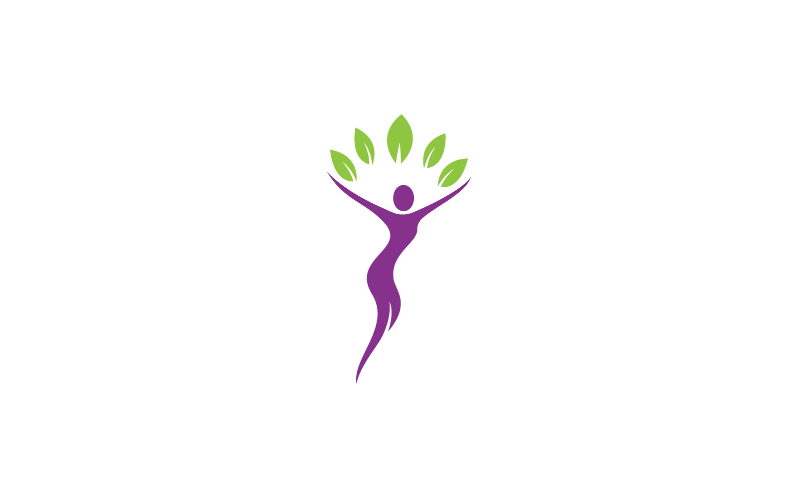 Ilustración vectorial del icono del logotipo de la mujer