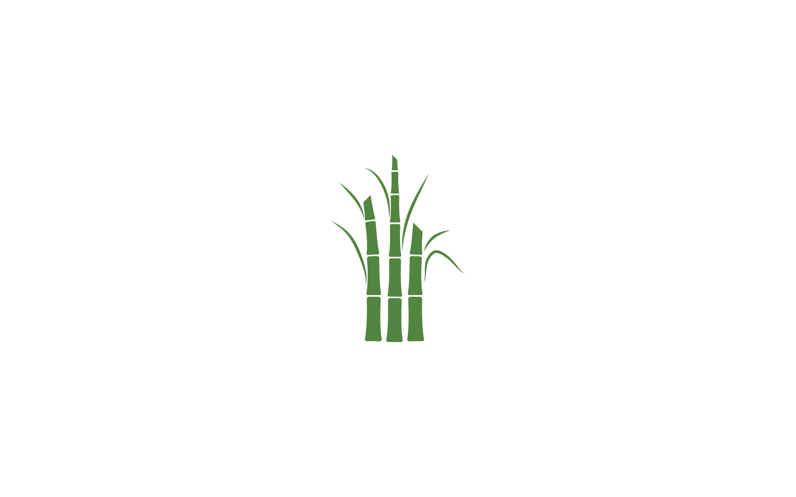 Logo-Illustrationsdesign der Zuckerrohrpflanze