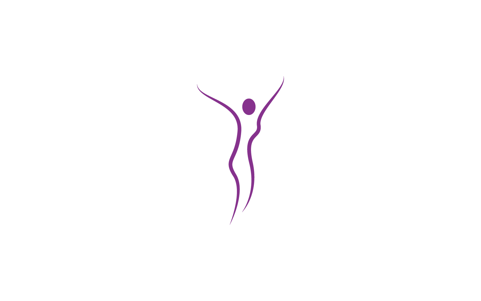 Modello vettoriale di design piatto del logo della donna