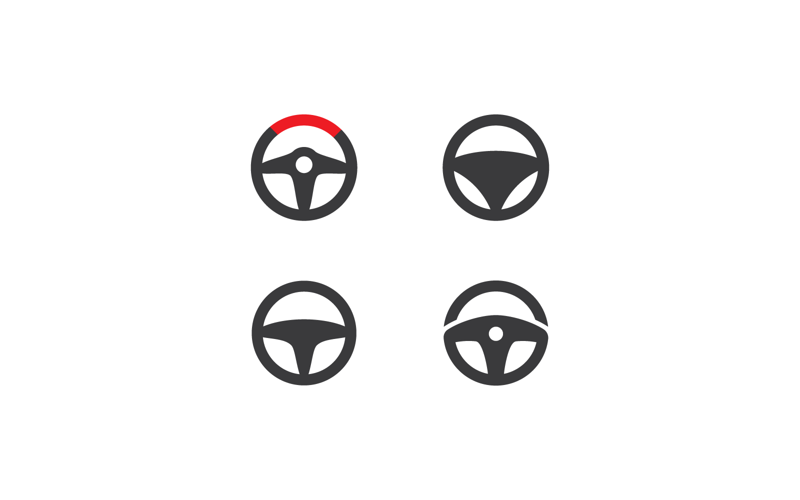 Szablon logo ilustracji projektu kierownicy