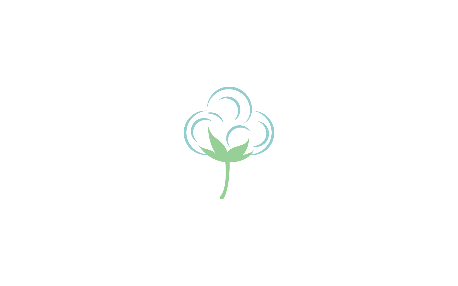 Vektorvorlage für Baumwolllogo-Illustration