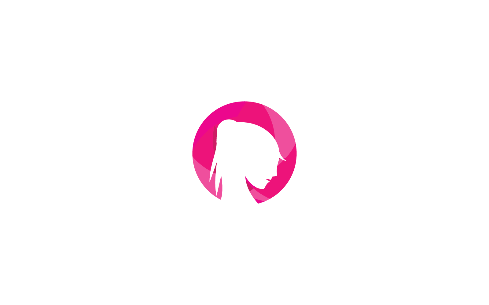 Vrouw illustratie logo vector sjabloon