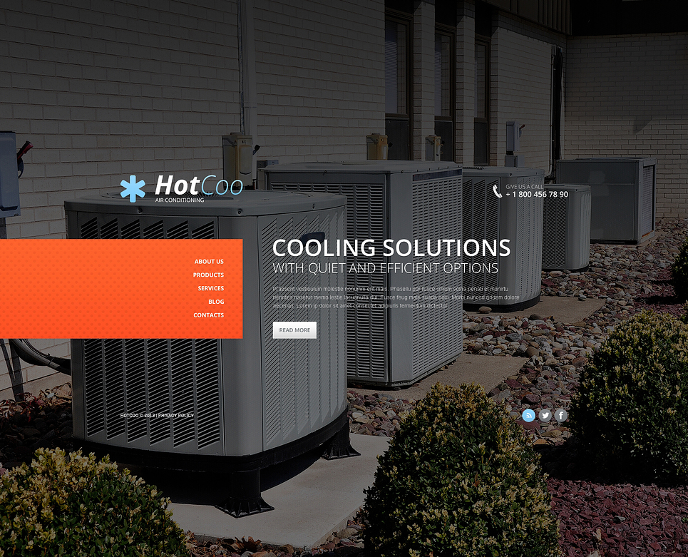 Air Conditioning Website Template New Screenshots BIG