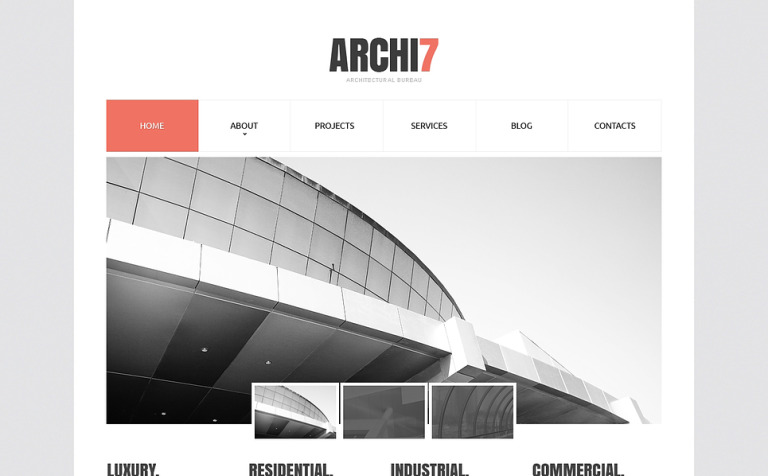 Architecture Responsive Website Template Big Screenshot Architecture Responsive Website Template New Screenshots BIG