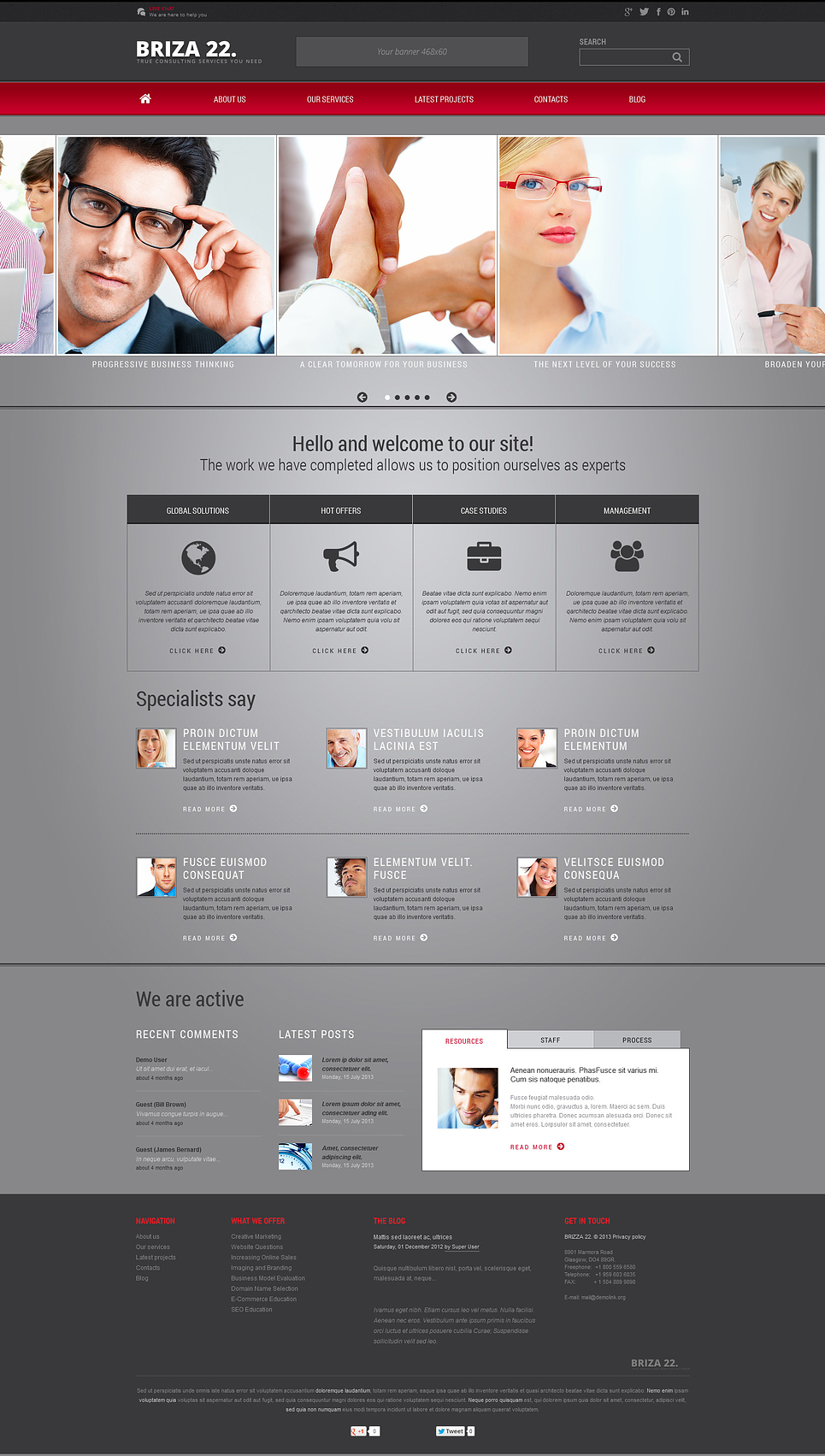 Consulting Responsive Joomla Template New Screenshots BIG