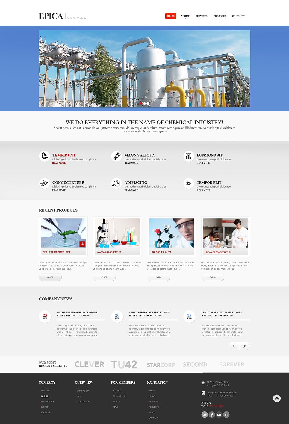 Industrial Responsive Website Template New Screenshots BIG
