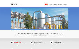 Industrial Responsive Website Template