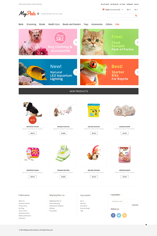 My Pets Responsive Store Magento Theme New Screenshots BIG