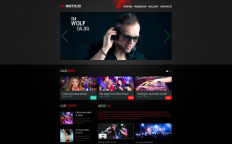 Night Club Responsive Website Template
