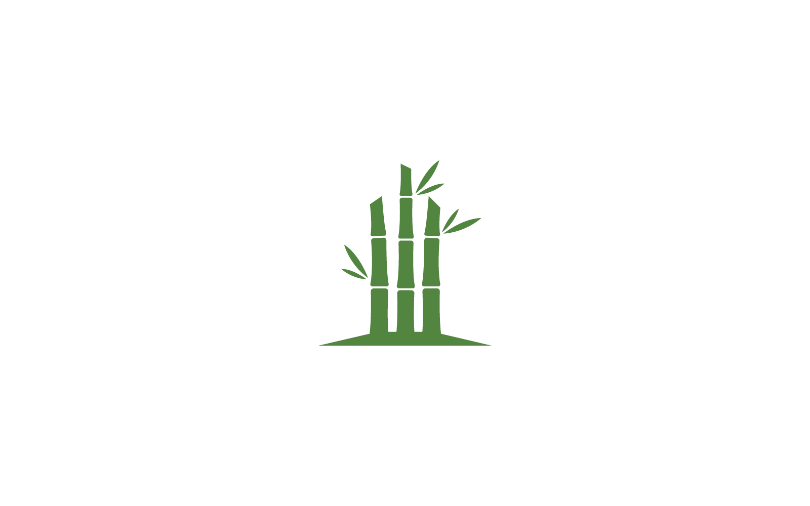Bambusbaum-Logo-Illustration, Vektor-flaches Design