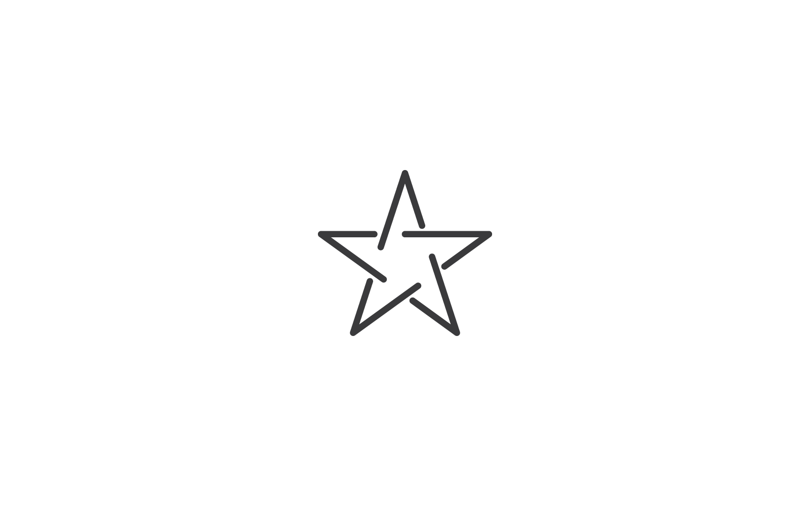 Design der Stern-Logo-Symbolillustration