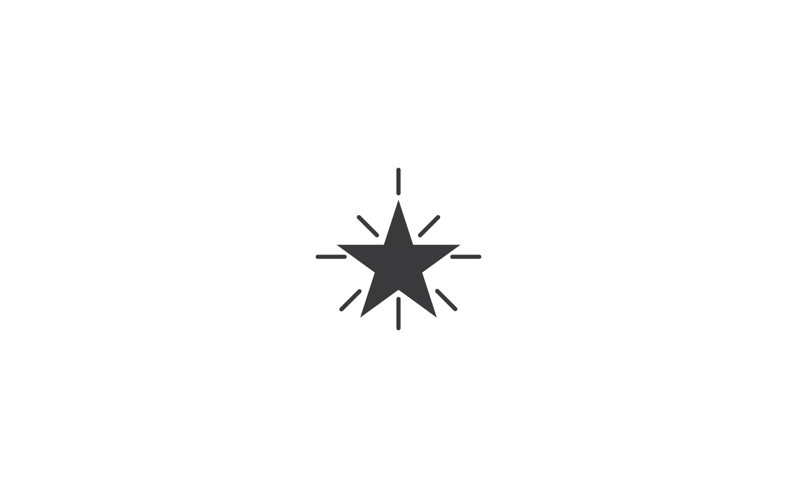 Design-Vektorgrafik für Stern-Logo-Symbole