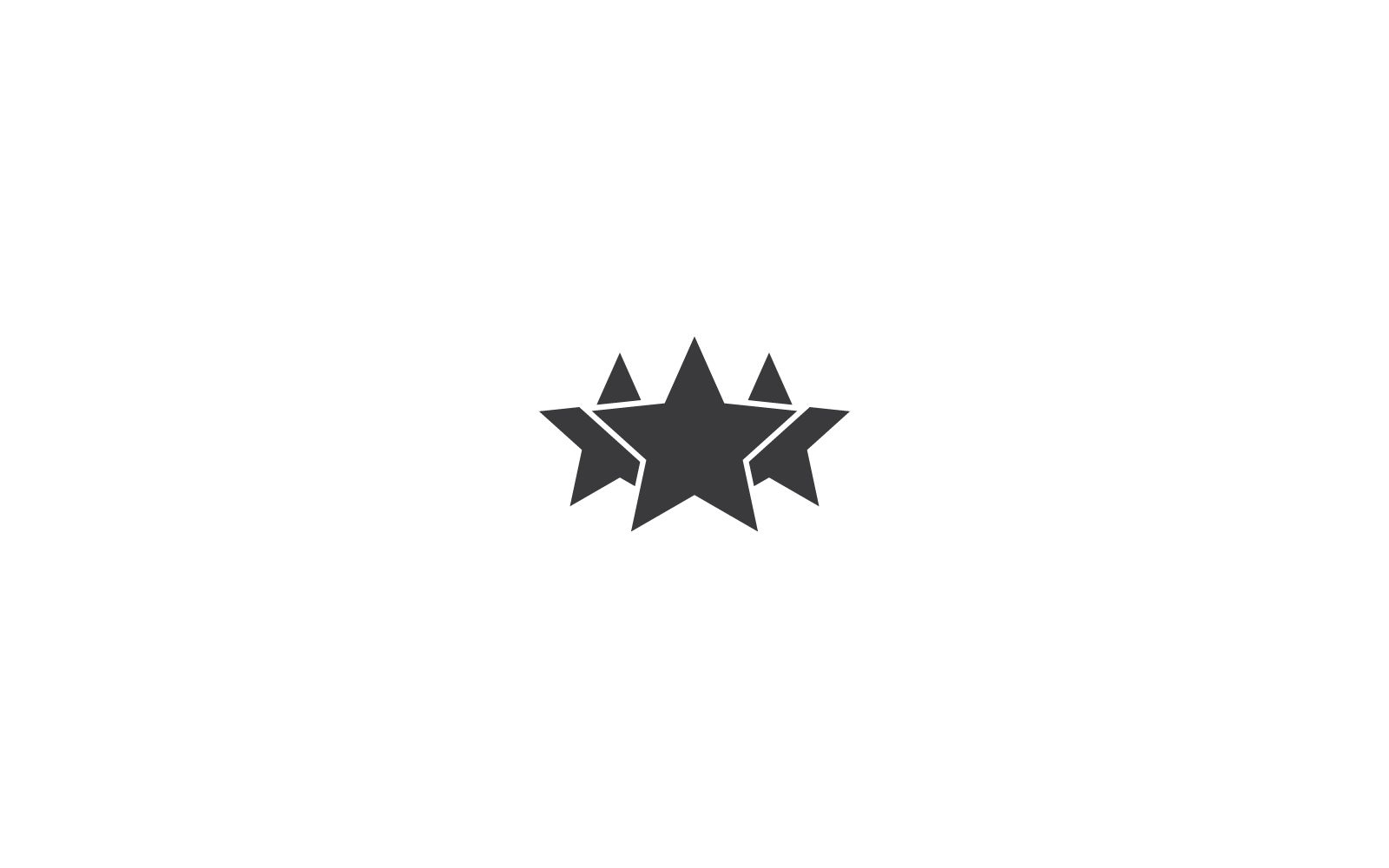 Plantilla de diseño vectorial del logotipo de estrella