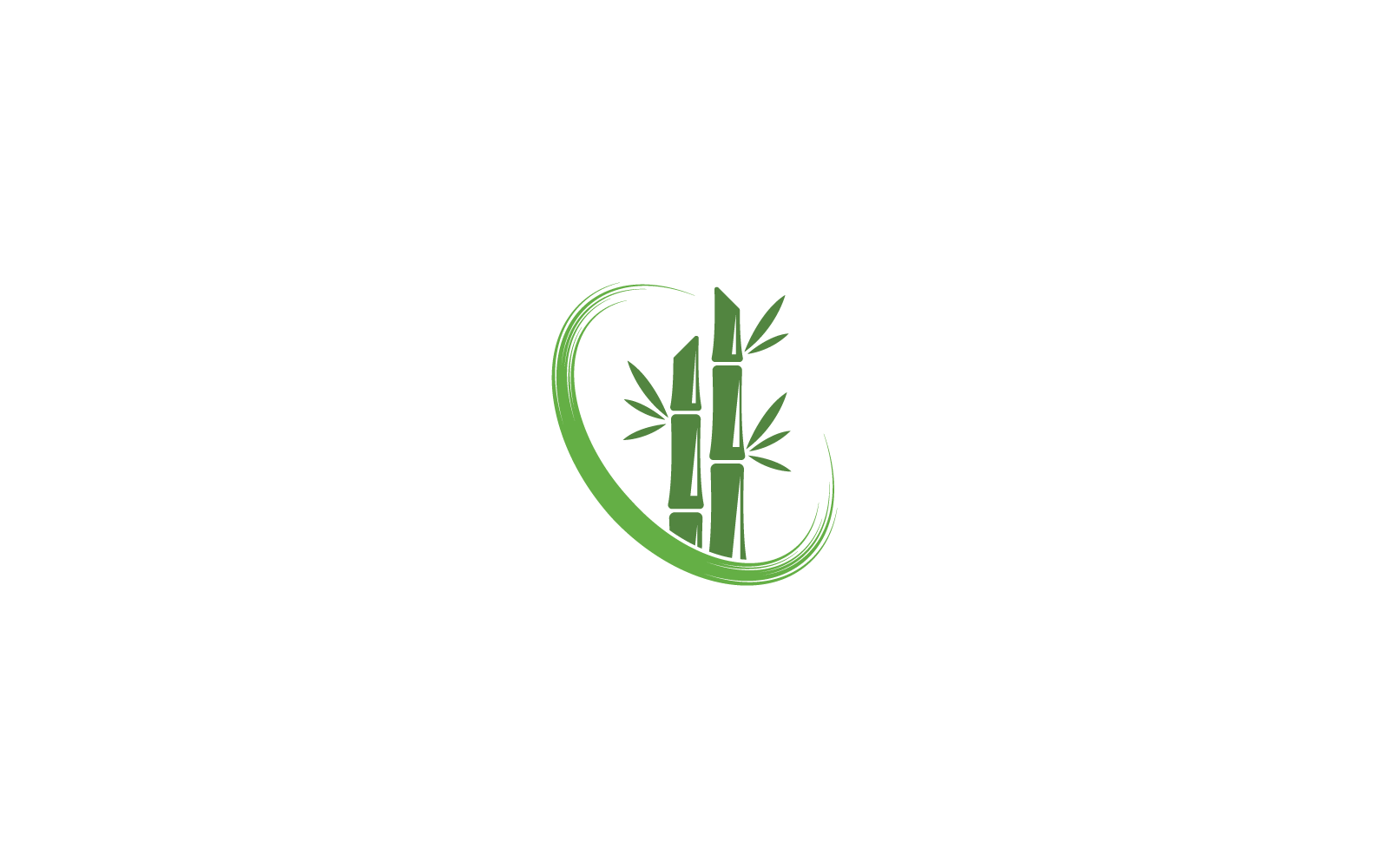 Vorlage für das Vektorsymbol des Bambusbaum-Logos