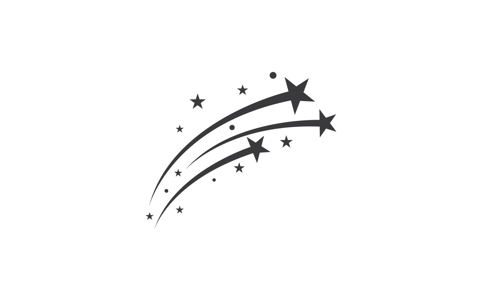 Yıldız Logo vektör simgesi şablonu