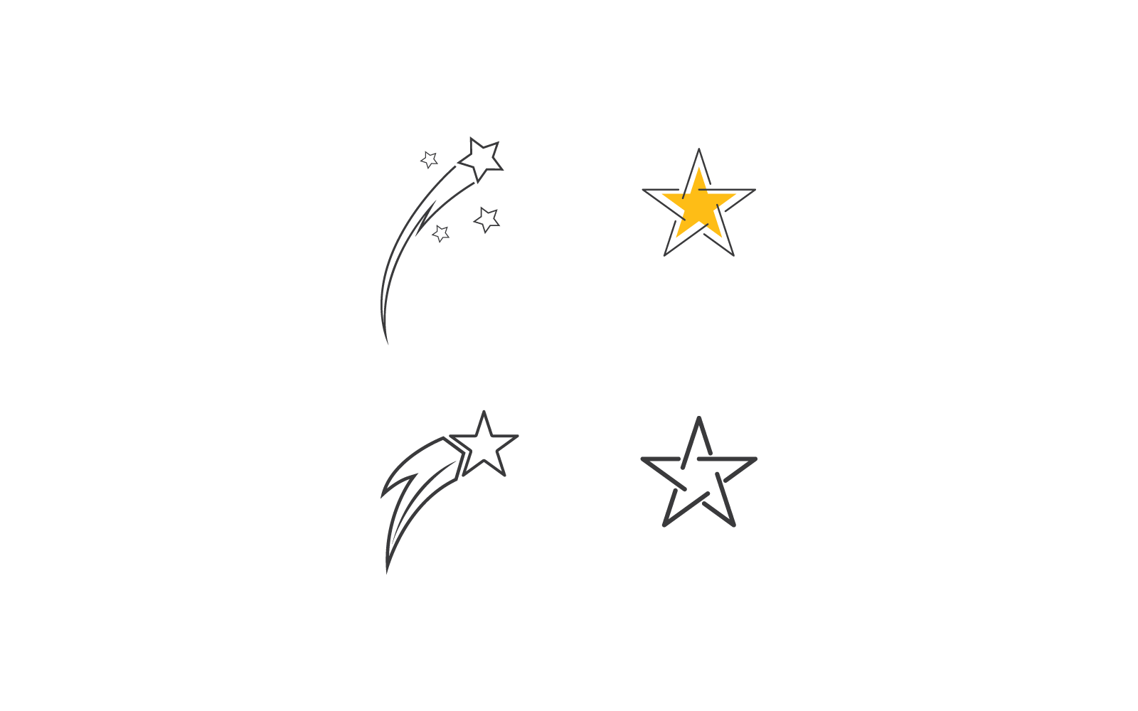 Plantilla de ilustración vectorial de diseño de estrella
