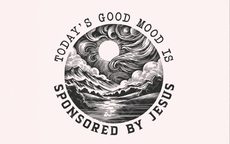 Sponsored by Jesus PNG png, Christian png PNG, Religious png, Bible Verse Shirt, Faith PNG, Jesus Illustration