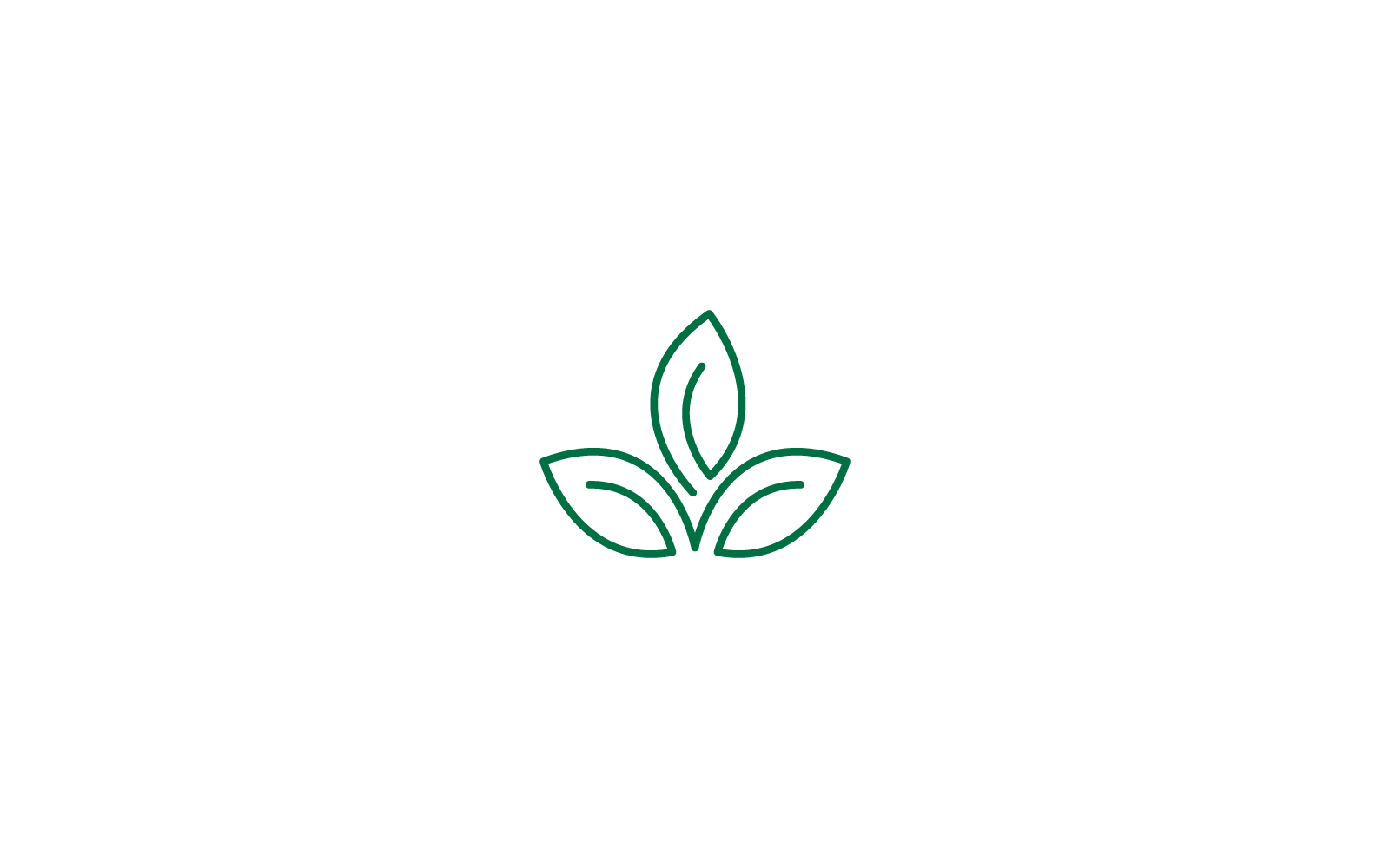 Vorlage für das Vektorsymbol für das Design von grünen Blättern