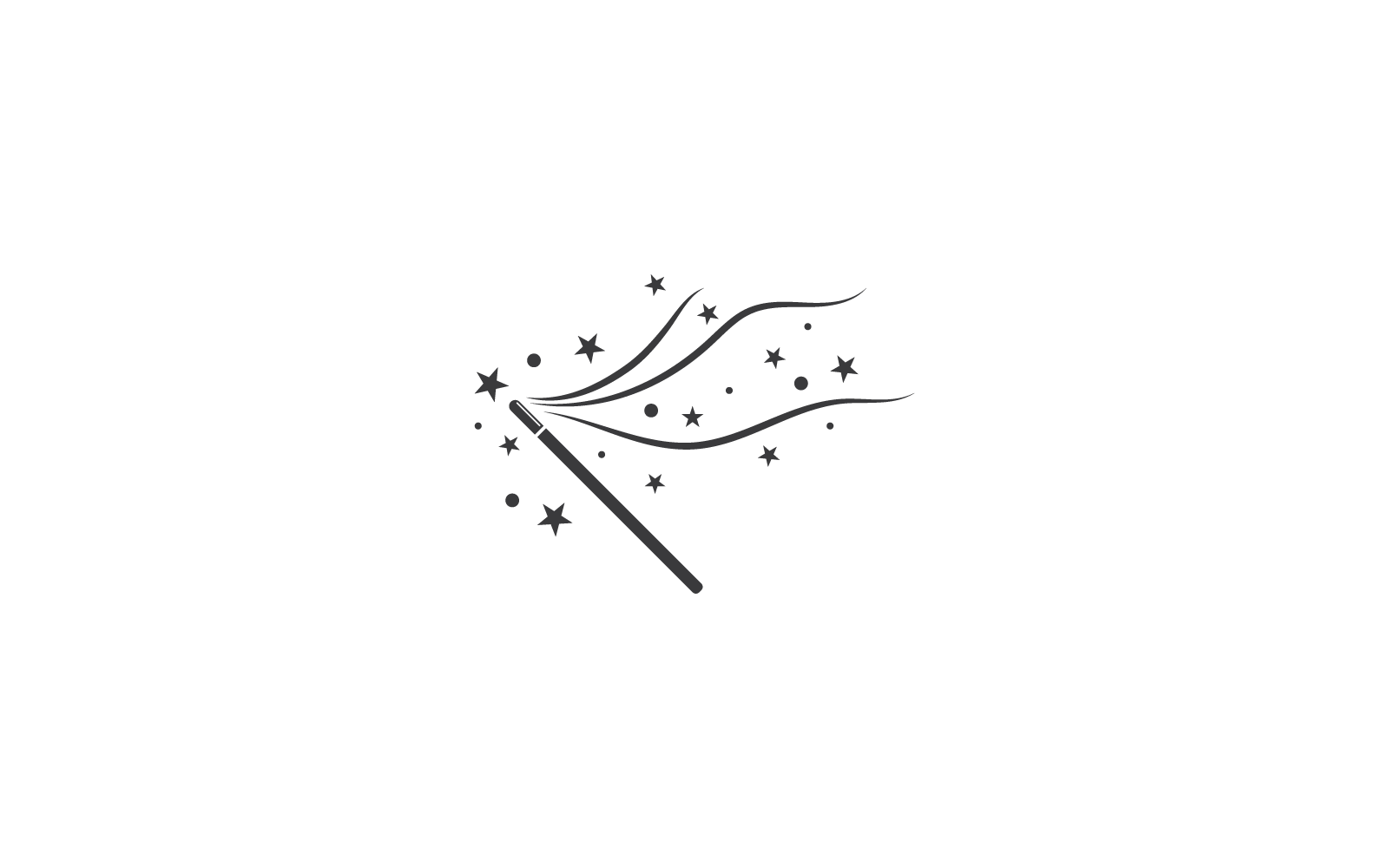 Zauberstab Zauberstab Design Illustration Vektor Symbol Vorlage