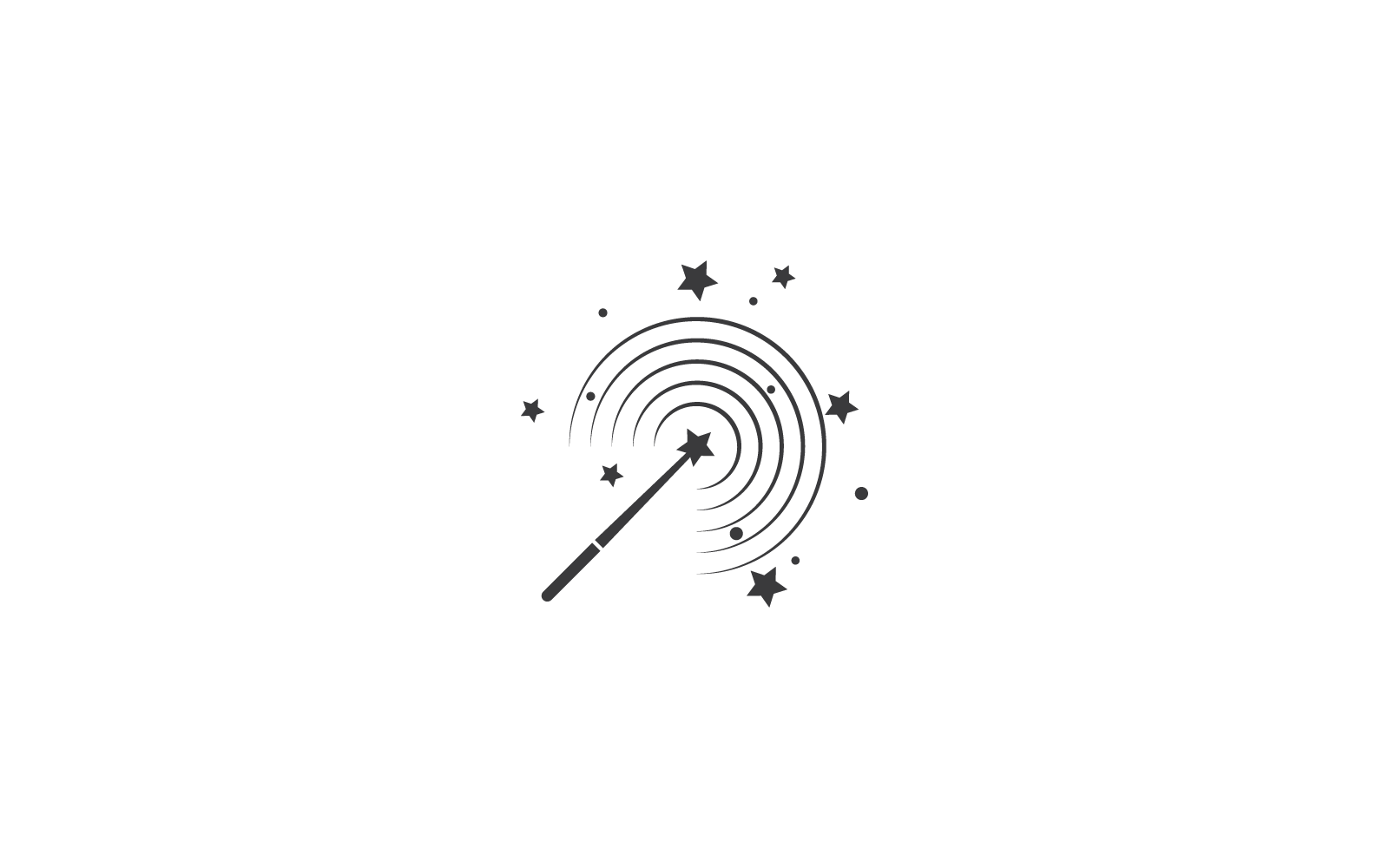 Zauberstab Zauberstab Symbol Vektor-Design