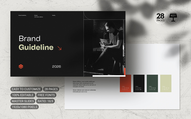 Brand Guideline Keynote (.key) Keynote Template