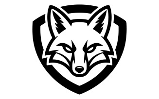 Fox head silhouette art illustration