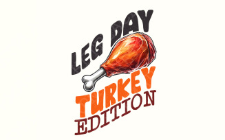 Retro Leg Day Turkey Edition PNG, Thanksgiving Design, Sublimation DTG DTF, Funny Turkey Humor,