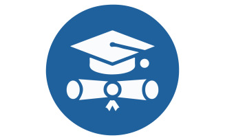 icon of a graduation cap illustration art