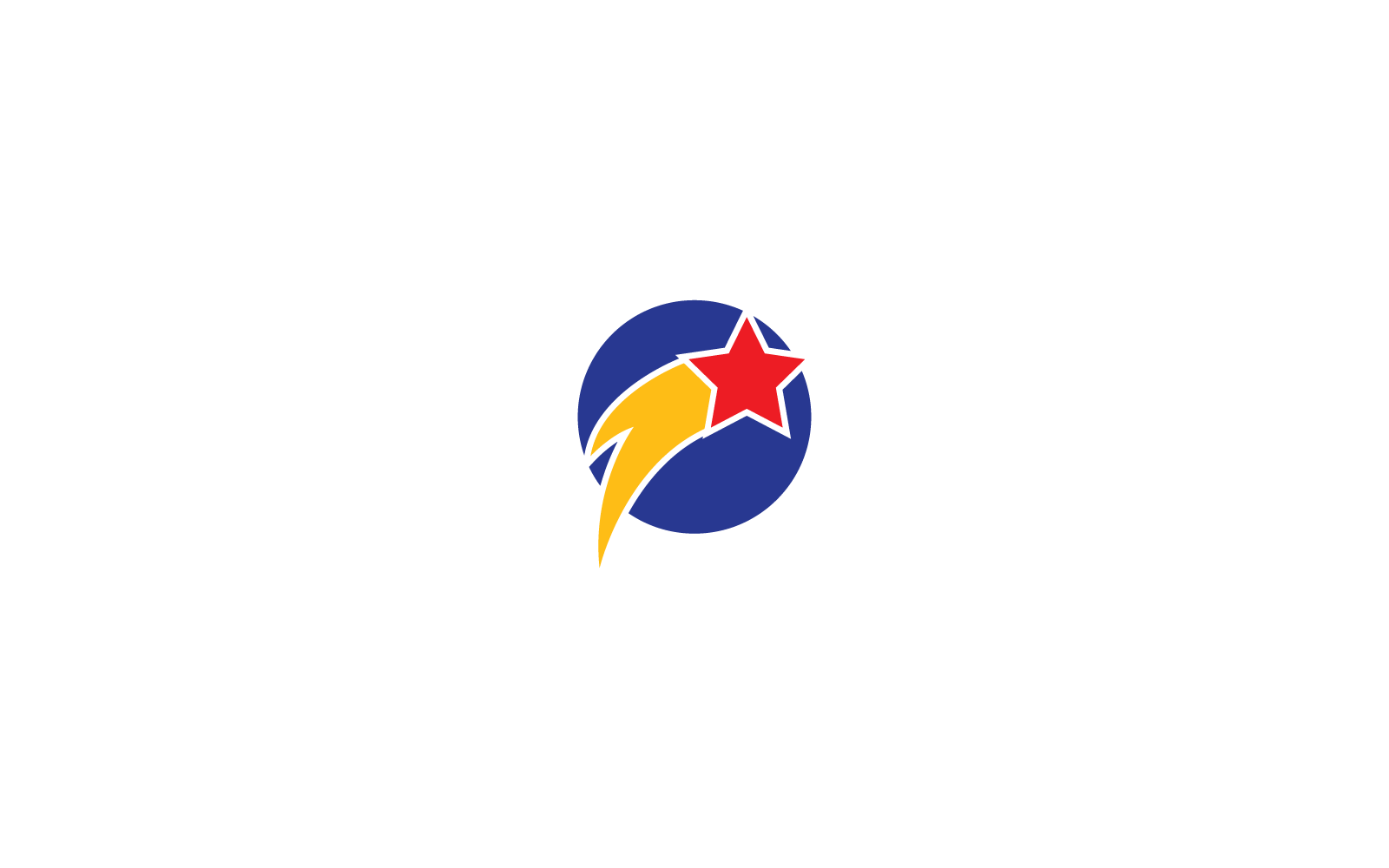 Ilustración de icono de logotipo vectorial de plantilla de diseño de estrella