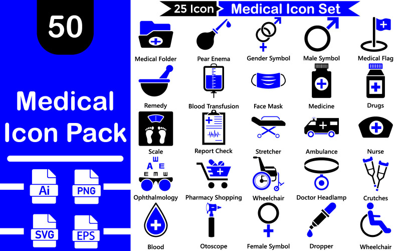Medical Equipment Icon Pack Icon Set