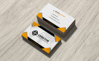 Modern Gradient Business Card Template PSD for Creative Brands and Digital Agency Presentation