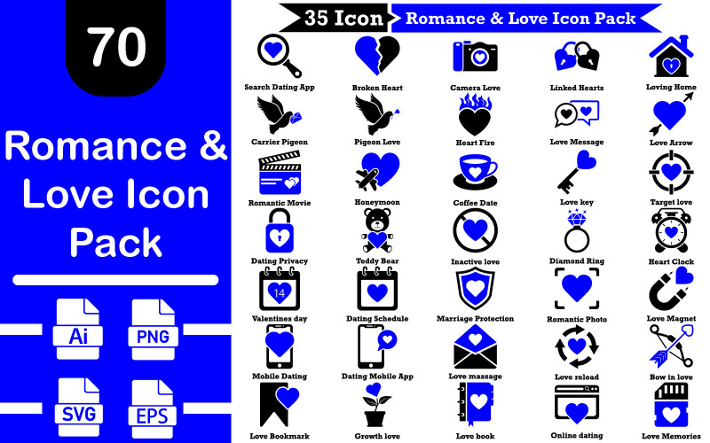 Romance And Love Icon Pack Icon Set