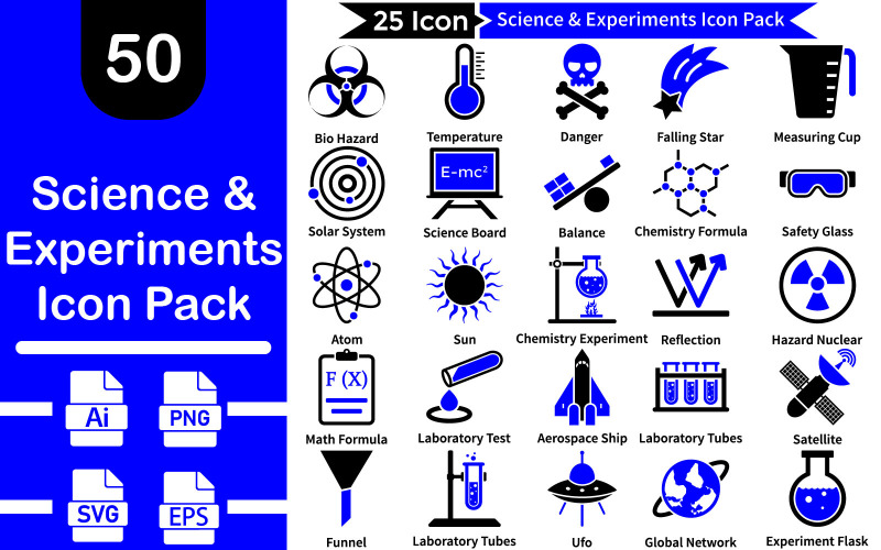 Science & Experiments Icon Pack Icon Set