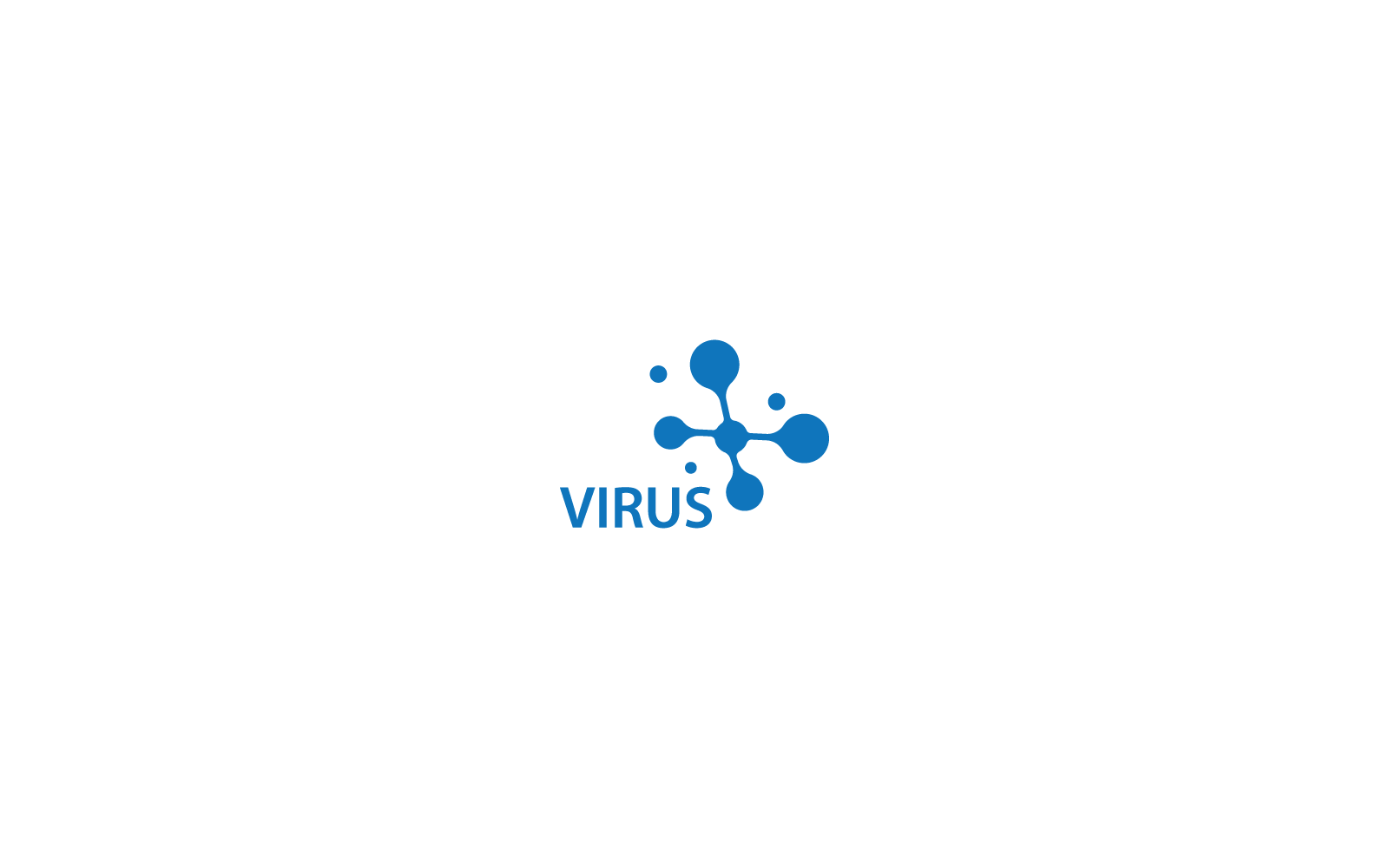 Bakterienvirus-Symbol, Vektor flaches Design